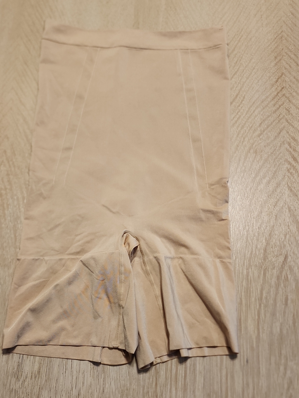 Spanx Higher Power Short Shaping Shorts Beige Large